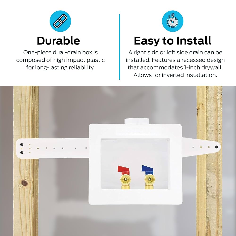Amazon | Eastman 60244 1 / 2インチCPVCデュアルコンセント洗濯